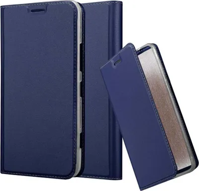 Produktbild von Cadorabo Handyhülle für Nokia Lumia 1320 Schutz Hülle in Blau Cover Etui Book Case Booklet