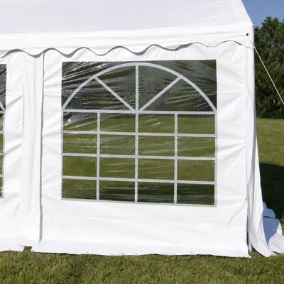 Immagine prodotto di Parete laterale con finestra 2x2 m per tendone per feste – PVC - Bianco