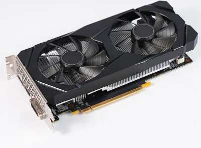 Obrázok produktu pre Grafická karta GTX 1660TI 6 GB DDR6 192 bitov s dvoma ventilátormi Počítačová grafika s nízkou spotrebou GPU na prácu pri hraní hier na úpravu videa s viacerými portami