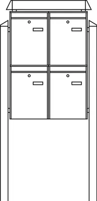 Produktbild von Burg-Wächter Briefkasten-Anlage 86480 W 86480