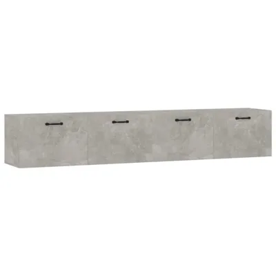 Image de Armoires murales 2 pcs Gris béton 100x36,5x35 cm