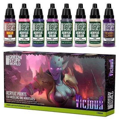 Produktbild von Green Stuff World GSW12066 - Paint Set - Vicious (8 pcs) - Neu