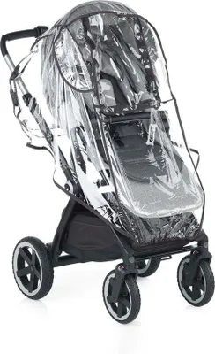 Produktbild von Regenverdeck für Kinderwagen transparent mit Tragetasche und Fenster