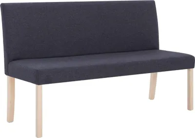 Produktbild von vidaXL Sitzbank 139,5 cm Dunkelgrau Polyester