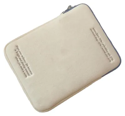 Image de Housse pour tablette : modèle simple et élégant en coton doux, sac léger et résistant aux chocs pour tablette iOS de 13 à 14 pouces