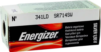 Produktbild von Energizer Uhrenbatterie 341 SR714SW 1,55V Silberoxid E301537603 Uhrenknopfzelle in 1er-Miniblister E301537603
