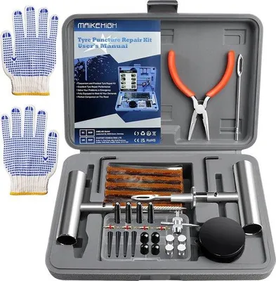 Produktbild von Motorrad-Reparaturset, 63 Teile für Motorrad, ATV, LKW, Traktor (Grau)