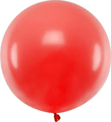 Zdjęcie produktu dla Balon lateksowy Gigant, Czerwony, Pastel Poppy Red, 60cm, 1szt