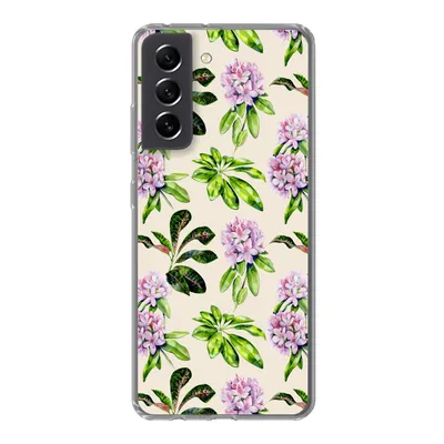 Produktbild von MuchoWow® Handyhülle Schutzhülle Hülle für Samsung Galaxy S21 FE Hortensien - Pflanzen - Muster Silikon Softcase Handy Hülle - Mobiltelefonhülle