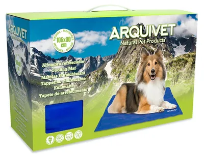Kühlmatte für Hunde & Katzen, 90x105 cm, selbstkühlend, blau