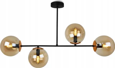 Produktbild von Deckenlampe Hängelampe Kronleuchter Loft elegant Glamour mit Glaskugeln