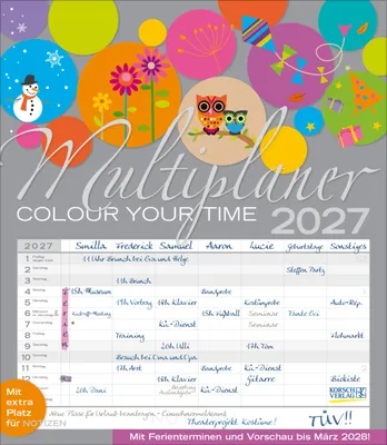 Produktbild von Multiplaner - Colour your time 2027