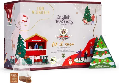 Produktbild von ETS - Teegeschenk "Let it snow", BIO, 12 Pyramiden-Beutel