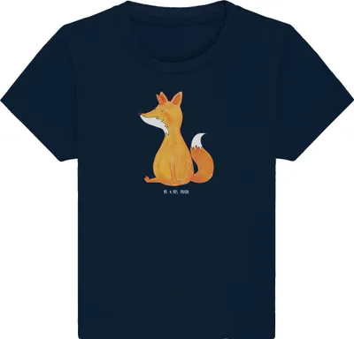 Produktbild von Mr. & Mrs. Panda  T-Shirt Einhorn Wunsch 24. - 36. Monat - French Navy - Geschenk, Einhörner, Kinder Top, Babyshirt, Baby Shirt, Füchse, Fuchs, Unicorn, Unicorns