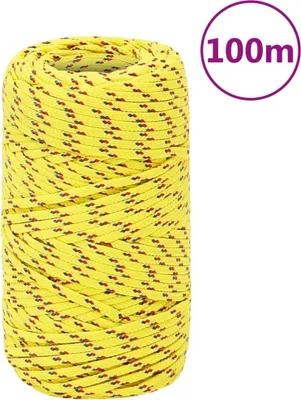 Obrázok produktu pre The Living Store Lodné lano Yellow 2 mm 100 m Polypropylén
