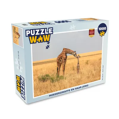 Obrázek produktu pro MuchoWow MuchoWow® Puzzle 1000 ks Žirafa - mládě - Savannah