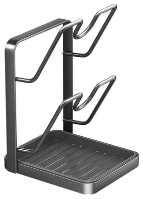 Produktbild von Organizer Halter Stand Abtropfer für die Küche auf Deckel 2-in-1 Multifunktional