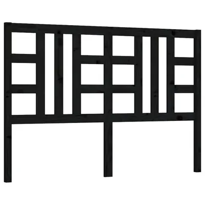 Produktbild von Kopfteil Schwarz 146x4x100 cm Massivholz Kiefer