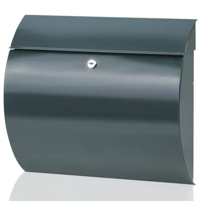 Produktbild von BURG-WÄCHTER Briefkasten TOSCANA 856 ANT ohne Zeitungsfach und Namensschild, Verzinkter Stahl, Einwurf-Format DIN C4