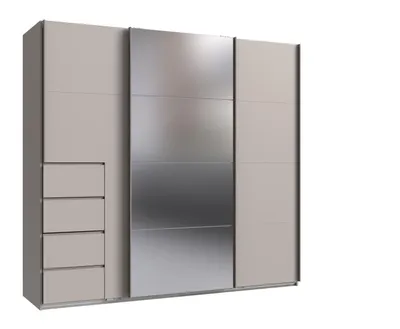 Produktbild von Schwebetürenschrank >BALI< in KASCHMIR + SPIEGEL - 225x208x64cm (BxHxT)
