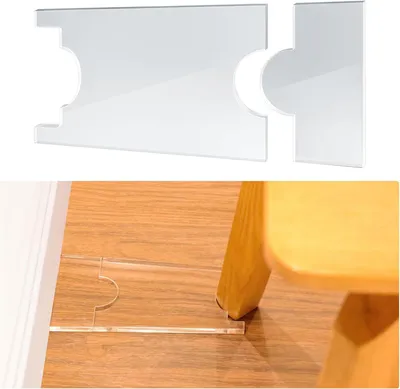 Productafbeelding van Meubelstoppers 17-22 cm, 2 stuks, acryl, transparant, voor banken