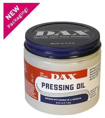 Produktbild von DAX Pressing Öl, angereichert mit Kokos- und Rizinusöl, 100/220/400 g
