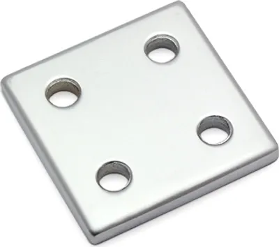 Produktbild von Verbinderplatte Alu vernickelt 40x40