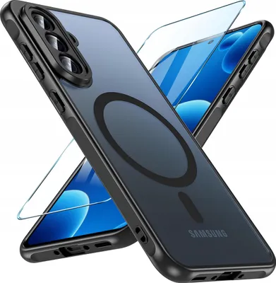 Produktbild von Hülle für Samsung A56 5G für MagSafe MATT CASE VERSTÄRKT Transparent + Glas