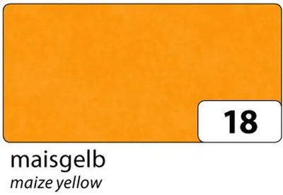 Produktbild von folia Seidenpapier (B)500 x (H)700 mm 20 g/qm maisgelb 5 Blatt