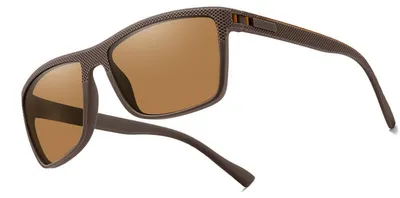 Produktbild von INF Polarisierte Sport-Sonnenbrille PC TAC Vollrand mit Etui fürs Auto Braun