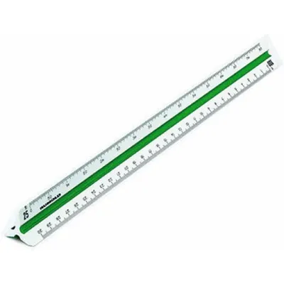 Obrázok produktu pre Rumold Dreikantmaßstab Architekt-4 30cm Mass 1 100-200-250-300-400-500