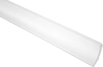Produktbild von GRAND DECOR Stuckleisten Decke modern, PolyurethanHartschaum & Flexibel - 2m Deckenleisten glatt Abschlussleiste Stuckprofil Dekorleisten (10 Meter P879 weiß)