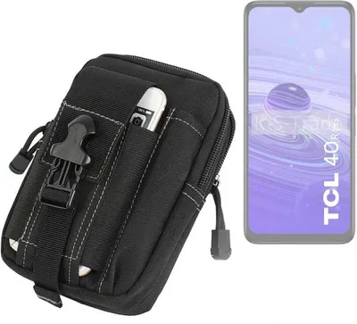 Produktbild von K-S-Trade Gürtel Tasche kompatibel mit TCL 40 R 5G Gürteltasche Holster Schutz Hülle Handy Hülle Smartphone outdoor Handy-Hülle schwarz