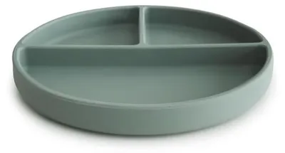 Produktbild von Dreiteilige Silikonplatte mit Saugnapf, Cambridge Blue, Mushie