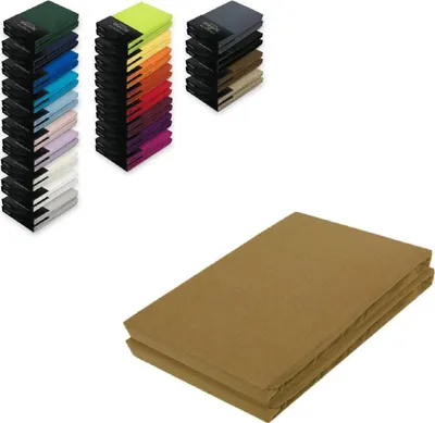 Produktbild von Doppelpack Jersey Spannbettlaken 90 - 100 x 200 cm Nougat