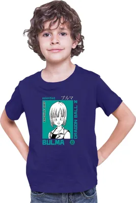 Zdjęcie produktu dla Koszulka Dziecięca Dragon Anime Manga Ball Z Bulma 01, 5-6 Jahr - 116 / Ciemnoniebieski