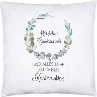 Produktbild von Alles Liebe zu deiner Konfirmation Kissen Inkl Füllung Konfirmationsgeschenk Christentum Kirche