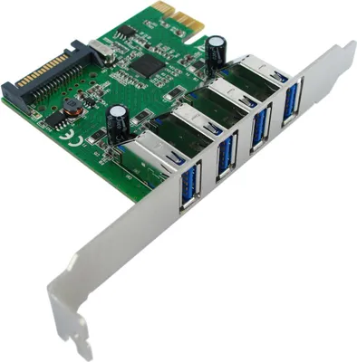 Produktbild von VALUE PCI-Express-Karte, USB 3.2 Gen 1, 4 Ports
