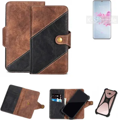 Produktbild von K-S-Trade Handyhülle Schutzhülle Bookstyle Case kompatibel mit ZTE Axon 11 5G Klapphülle Cover Hülle Schutztasche 1x