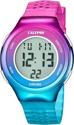 Produktbild von Calypso Damen Analog Uhr Sport Kautschuk Armbanduhr pink türkisblau UK5841/1