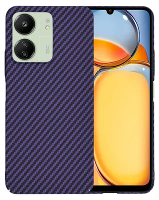 Produktbild von Techsuit Carbonite FiberShell Back Cover Hülle für Xiaomi Redmi 13C 4G/5G / Xiaomi Poco C65 - Lila