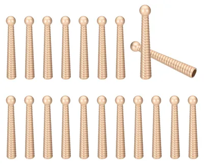 Bolo-Krawatten-Spitzen, 20 Stk., 5 cm, Legierung, mattgold