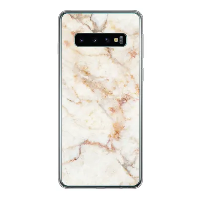 Produktbild von MuchoWow® Handyhülle Schutzhülle Hülle für Samsung Galaxy S10 Marmor - Braun - Luxus Silikon Softcase Handy Hülle - Handytasche