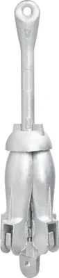 Produktbild von vidaXL Klappanker Silber 8 kg Feuerverzinktes Gusseisen