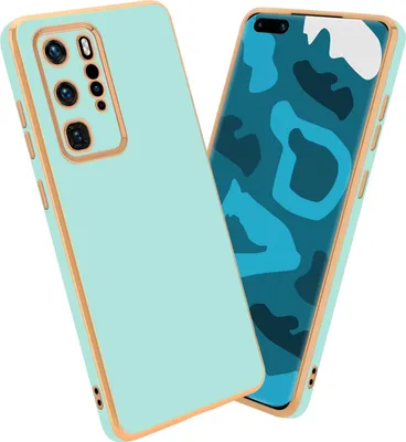 Produktbild von Cadorabo Schutzhülle für Huawei P40 PRO / P40 PRO+ Hülle in Grün Handyhülle TPU Silikon Kameraschutz Etui Case