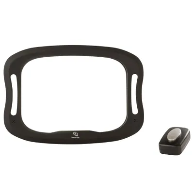 Produktbild von A3 Baby & Kids Baby-Autospiegel mit LED 28,5×21,4×8 cm Schwarz