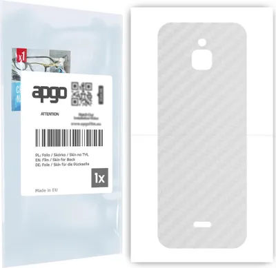 Produktbild von apgo Rückseite Schutzfolie für Nokia 6300 4G - Hinten Schutzfolie Carbon Transparent (durchsichtig), Rückseite Folie schützt vor Kratzern und Fingerabdrücken