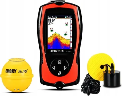 Immagine prodotto di Ecoscandaglio wireless per pescatori, Lucky V3, portata 100 m, fishfinder con allarme