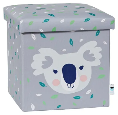 Image de Pouf de rangement avec assise confortable et design koala