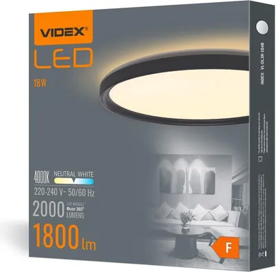 Produktbild von Elegante runde LED-Deckenleuchte 18W 2250lm 5000K